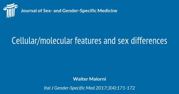 Cellularmolecular Features And Sex Differences Journal Of Sex And