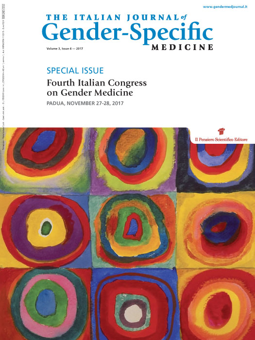 2017 Vol. 3 N. 4 October-DecemberSPECIAL ISSUEFourth Italian Congress on Gender MedicinePadua, November 27-28, 2017