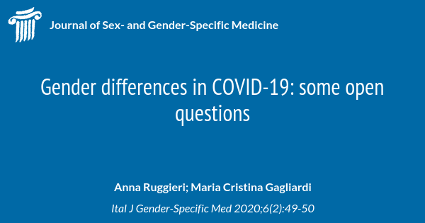 Gender differences in COVID-19: some open questions | Journal of Sex ...